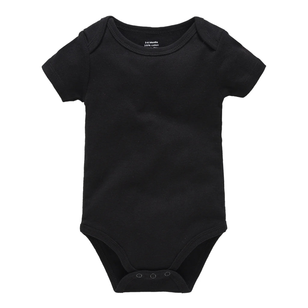 6 Pcs/Lot Baby Clothing Set Muslin Blank Bodysuit Pants Plain Colors Jumpsuit Newborn Romper Trousers Infant Jogging 0-12M