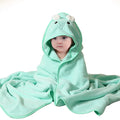 Couverture bébé garçon fille motif dinosaures et animaux, couverture froide à capuche, kit d'accessoires pour berceau, lange pour bébé enfant, serviette de bain en velours à séchage rapide