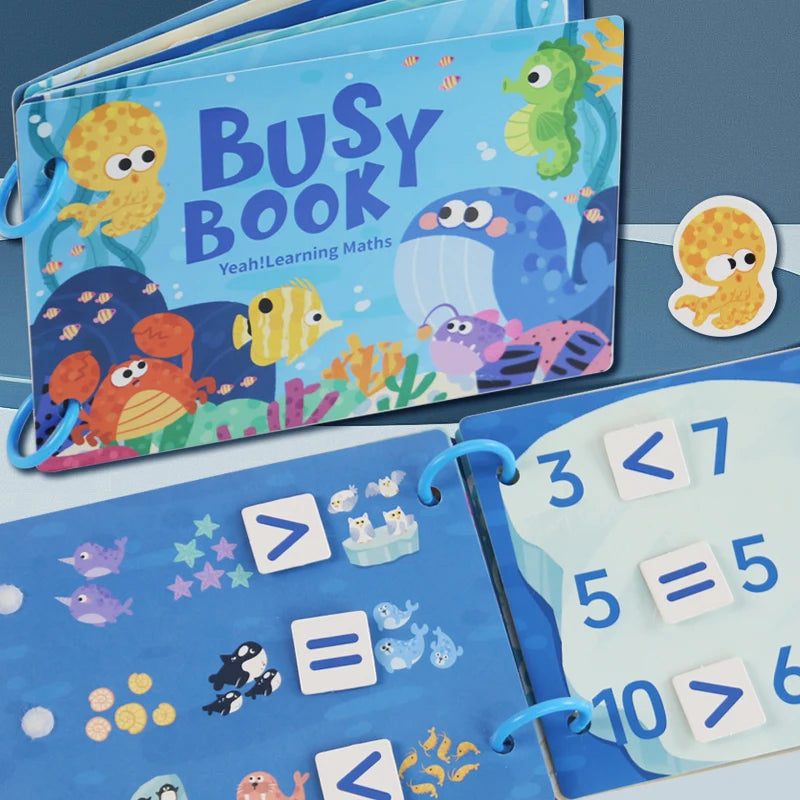 Livre d'activités Montessori pour bébé Mon premier livre d'activités Paste Early Learning Education Ty Jeu d'association de jouets pour bébés de 2 à 3 ans.
