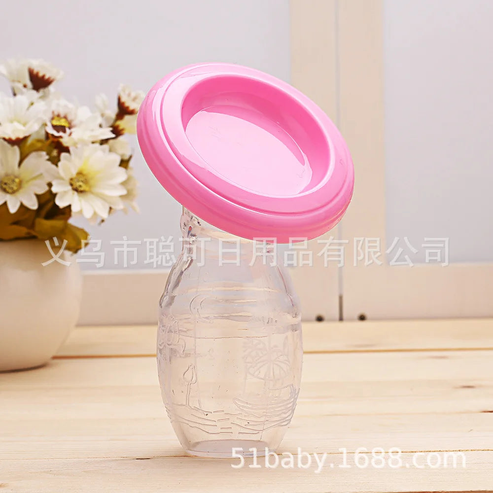 Tire-lait manuel pour l'allaitement, avec collecteur de lait automatique et système de correction automatique. Sans BPA.