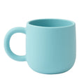 Gobelet d'alimentation pour bébé en silicone Color Kids (1 pièce), avec poignée unique, sans BPA, couleur unie, idéal comme cadeau de naissance.