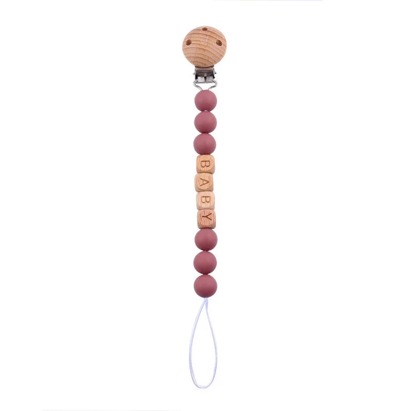Attaches-tétines personnalisées avec prénom, anneaux de dentition, jouets, attaches-tétines, chaînes, accessoires pour bébés, cadeaux de naissance, personnalisables.