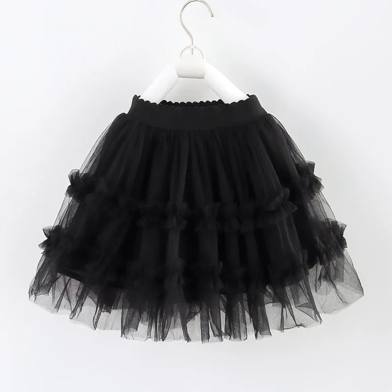 DE PEACH Jupes tutu en tulle duveteux pour bébés filles, été et printemps, robe de bal pour enfants, vêtements de princesse pour fêtes et danses.