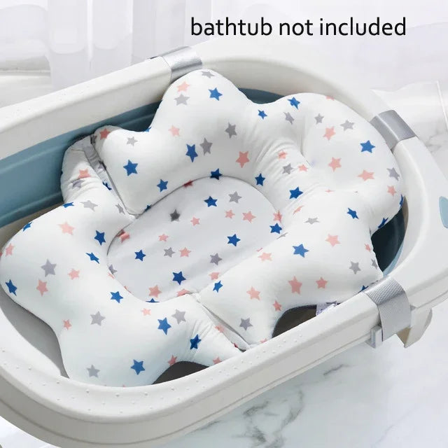 Tapis de bain antidérapant pour bébé, coussin de soutien et de sécurité pour nouveau-né, oreiller doux en forme d'animal, accessoires de soin.
