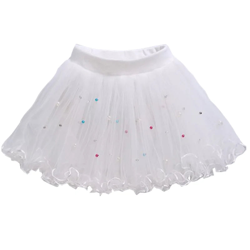 Jupe tutu duveteuse pour bébé fille, jupe en tulle et maille pour danse classique de princesse, jupe gâteau pour enfants, vêtements mignons pour filles, jupon.