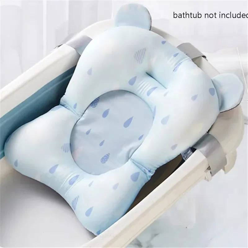 Tapis de bain antidérapant pour bébé, coussin de soutien et de sécurité pour nouveau-né, oreiller doux en forme d'animal, accessoires de soin.