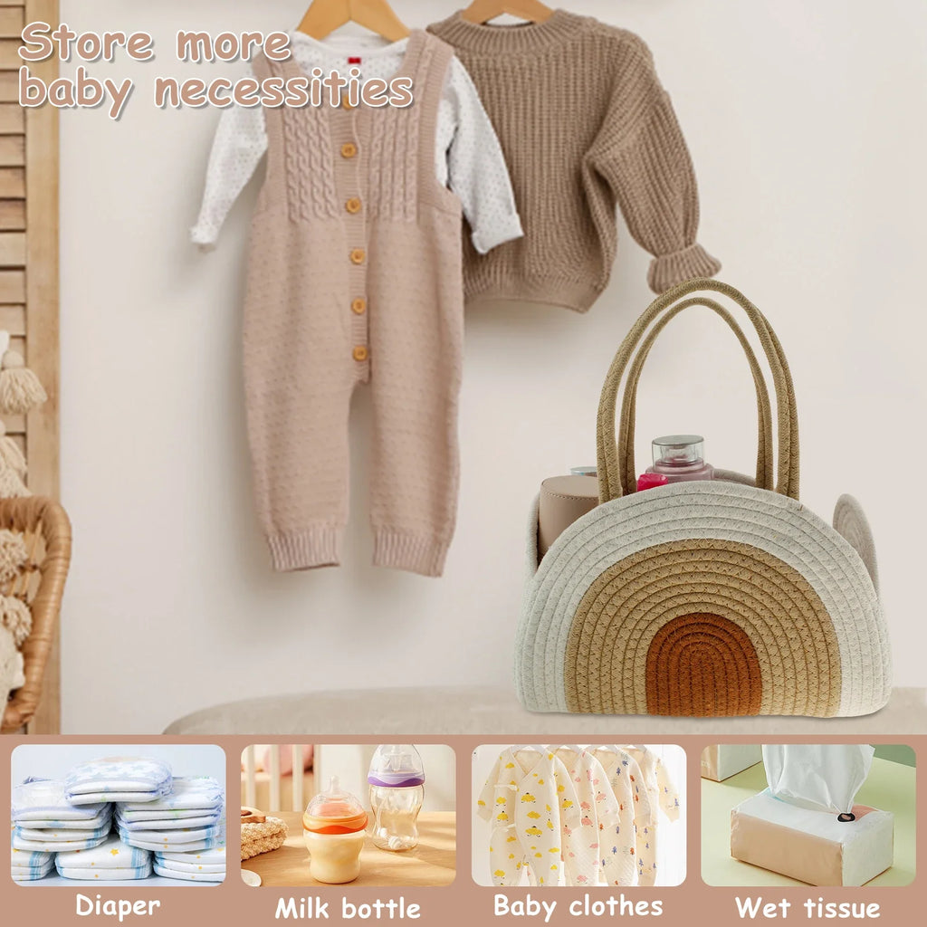 Sac à couches portable pour maman, grand format, accessoire de poussette pour couches de rechange.