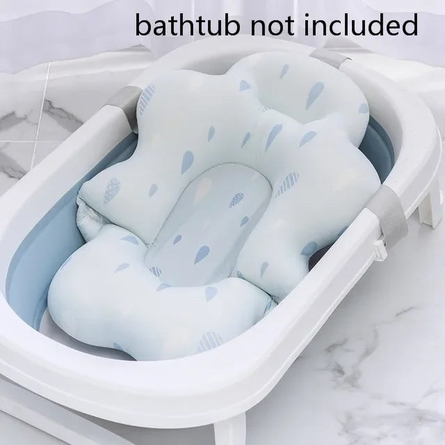 Tapis de bain antidérapant pour bébé, coussin de soutien et de sécurité pour nouveau-né, oreiller doux en forme d'animal, accessoires de soin.
