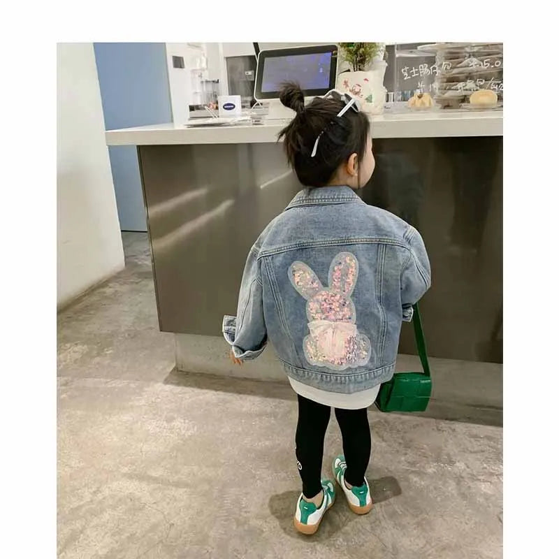 Manteau en jean pour bébé fille, veste mode enfant, printemps, vêtements décontractés, automne, adolescents, ample, boutons, 2-10 ans
