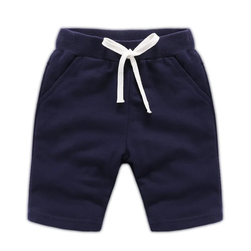 Short d'été unisexe en coton pour bébés et adolescents (garçons et filles) DE PEACH, uni, décontracté, pour enfants de 1 à 12 ans.