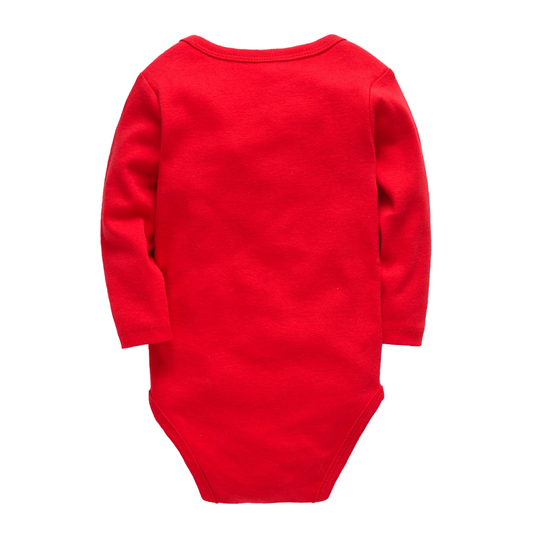 Honeyzone 3PCS/Sets Red Unisex Baby Bodysuit Loungewear Soft Long Sleeve Cotton One-Piece Jumpsuit Newborns Baby Clothing Babies