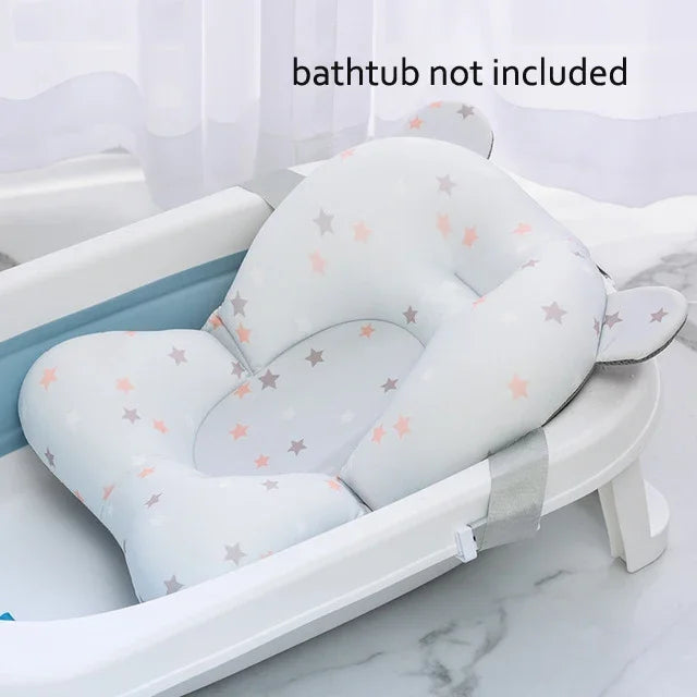 Tapis de bain antidérapant pour bébé, coussin de soutien et de sécurité pour nouveau-né, oreiller doux en forme d'animal, accessoires de soin.