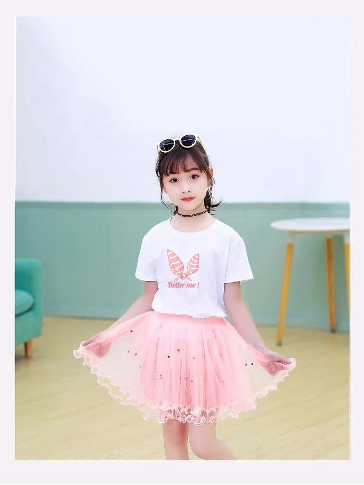Jupe tutu duveteuse pour bébé fille, jupe en tulle et maille pour danse classique de princesse, jupe gâteau pour enfants, vêtements mignons pour filles, jupon.