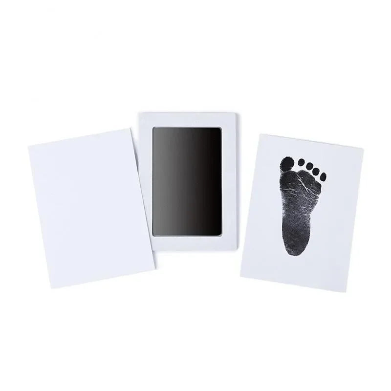 Kit d'empreintes de mains et de pieds pour nouveau-né, tampons encreurs, cadre photo, accessoires souvenirs pour tout-petits, cadeau de naissance sûr.