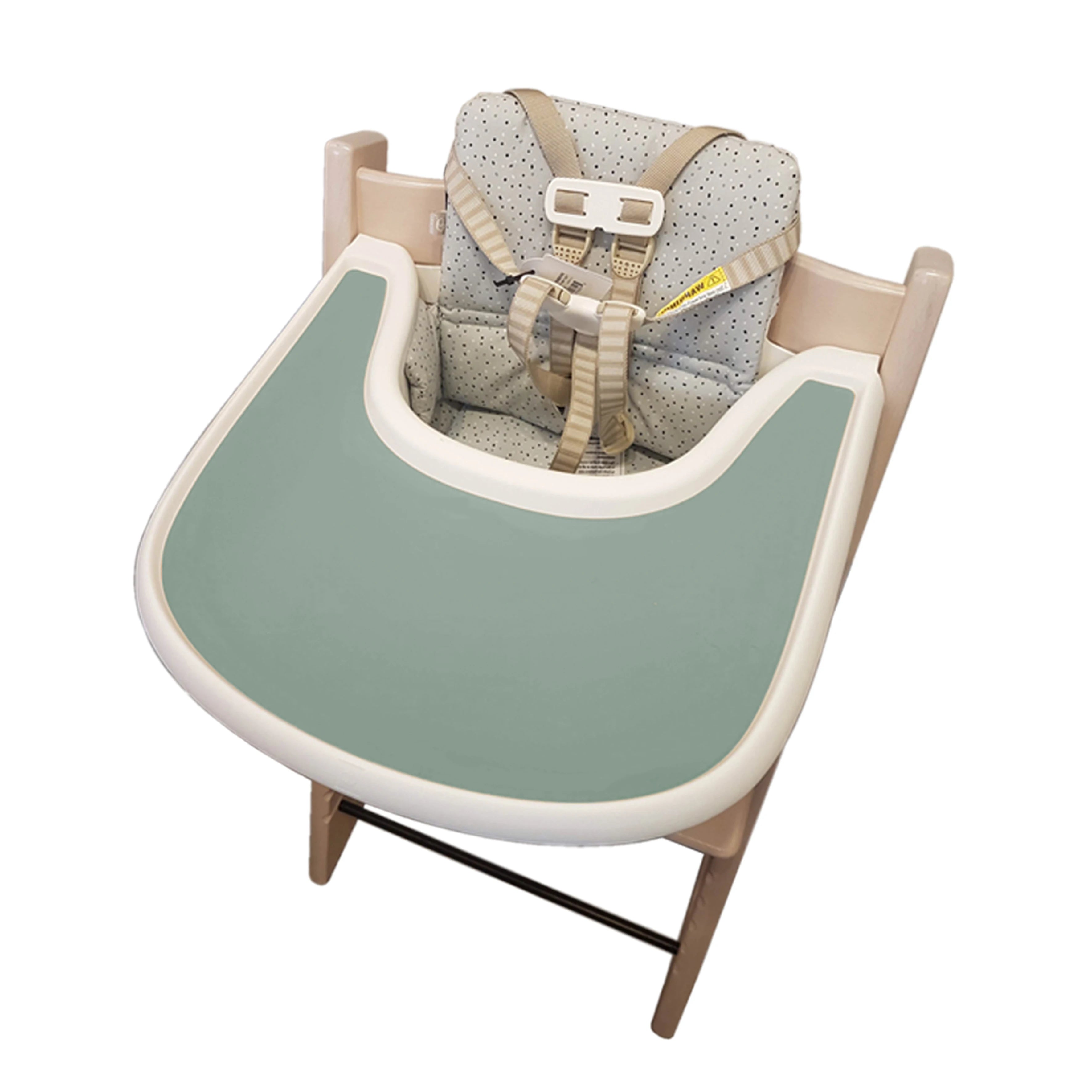 1 pièce - Tapis de table en silicone anti-trébuchement facile à nettoyer, tapis de repas pour bébé, plateau plat pour chaise haute.