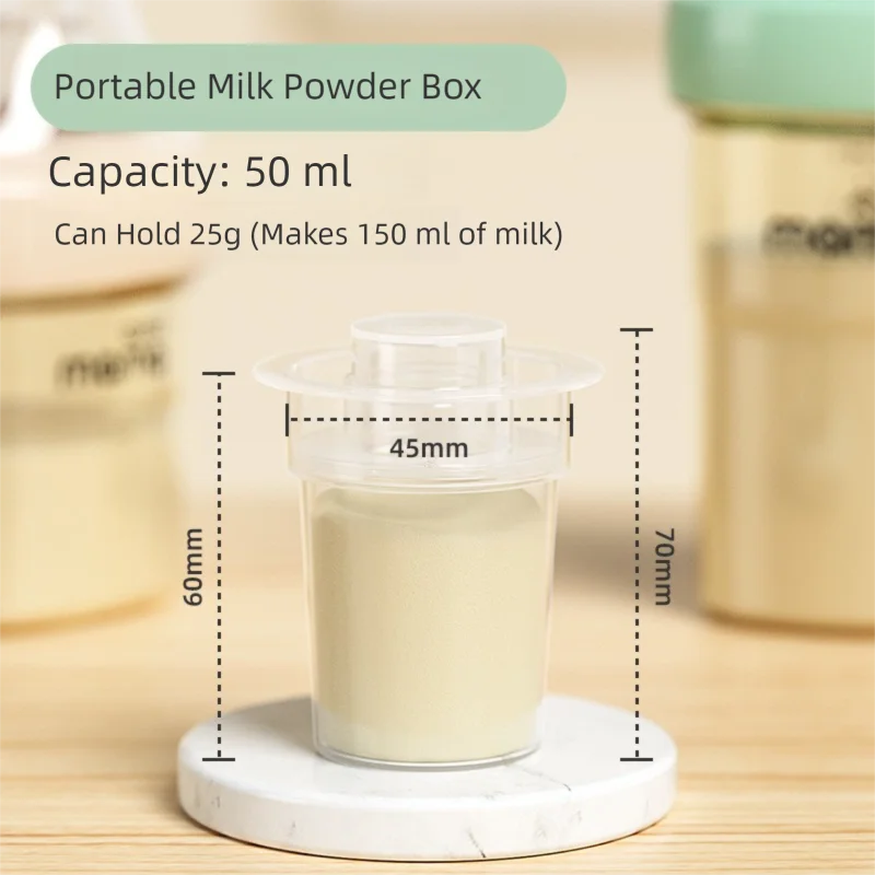 Boîte de lait en poudre pour bébé de 40 grammes, gourde portable, contenant alimentaire en PP pour le rangement des collations des enfants, bouteilles de voyage.