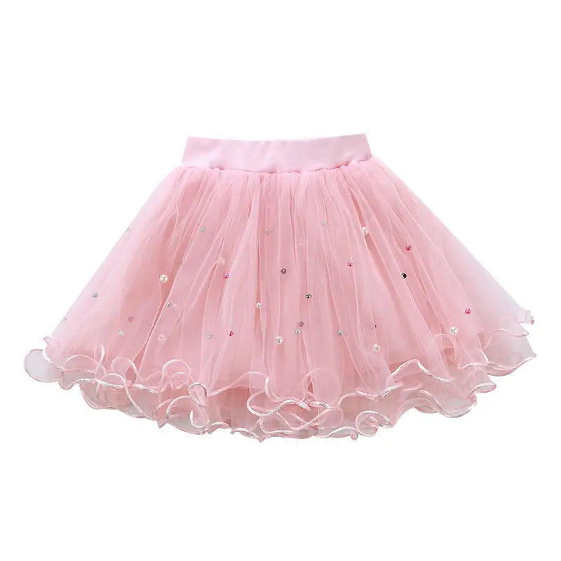 Jupe tutu duveteuse pour bébé fille, jupe en tulle et maille pour danse classique de princesse, jupe gâteau pour enfants, vêtements mignons pour filles, jupon.
