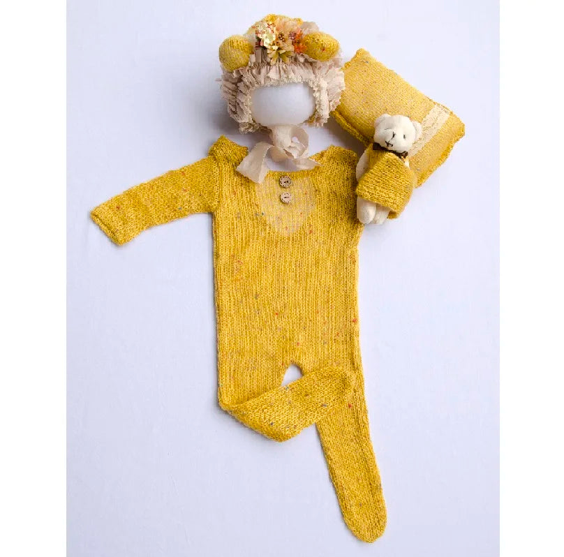 Newborn Photography Props  Newborn  Boy Girl Romper Hat Baby Romper Bodysuits Outfit  Photography  Props Clothing