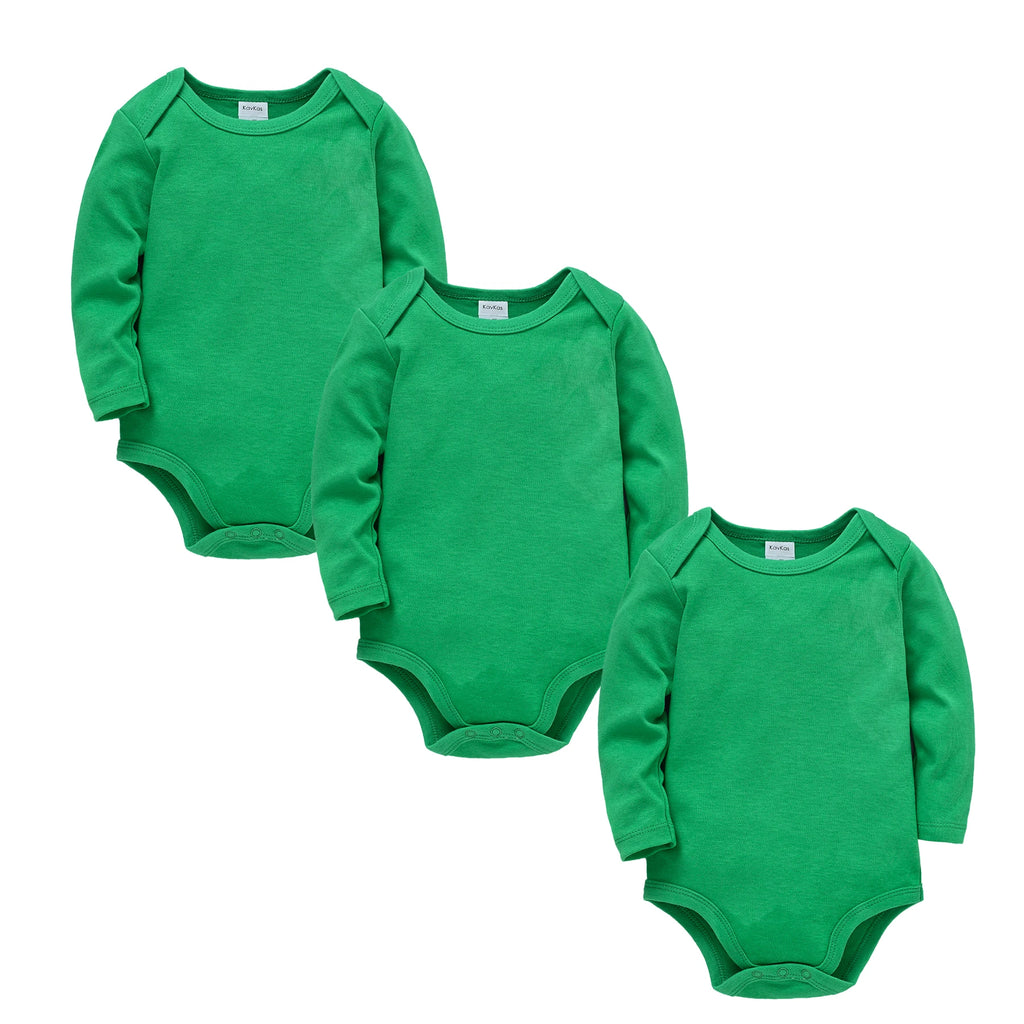 Honeyzone 3PCS/Sets Red Unisex Baby Bodysuit Loungewear Soft Long Sleeve Cotton One-Piece Jumpsuit Newborns Baby Clothing Babies