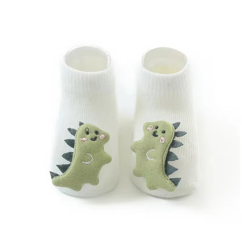 Chaussettes pour bébés filles et garçons, accessoires pour nouveau-nés, antidérapantes, motifs animaux, cadeaux pour enfants.