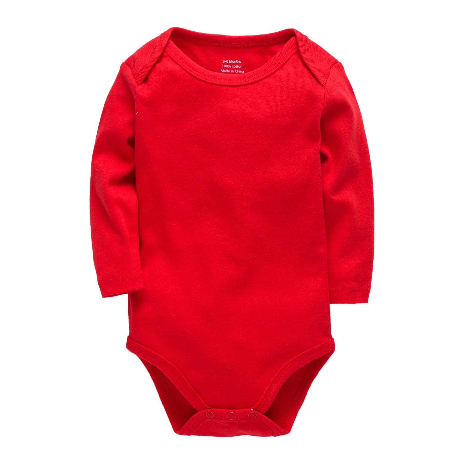 Honeyzone 3PCS/Sets Red Unisex Baby Bodysuit Loungewear Soft Long Sleeve Cotton One-Piece Jumpsuit Newborns Baby Clothing Babies