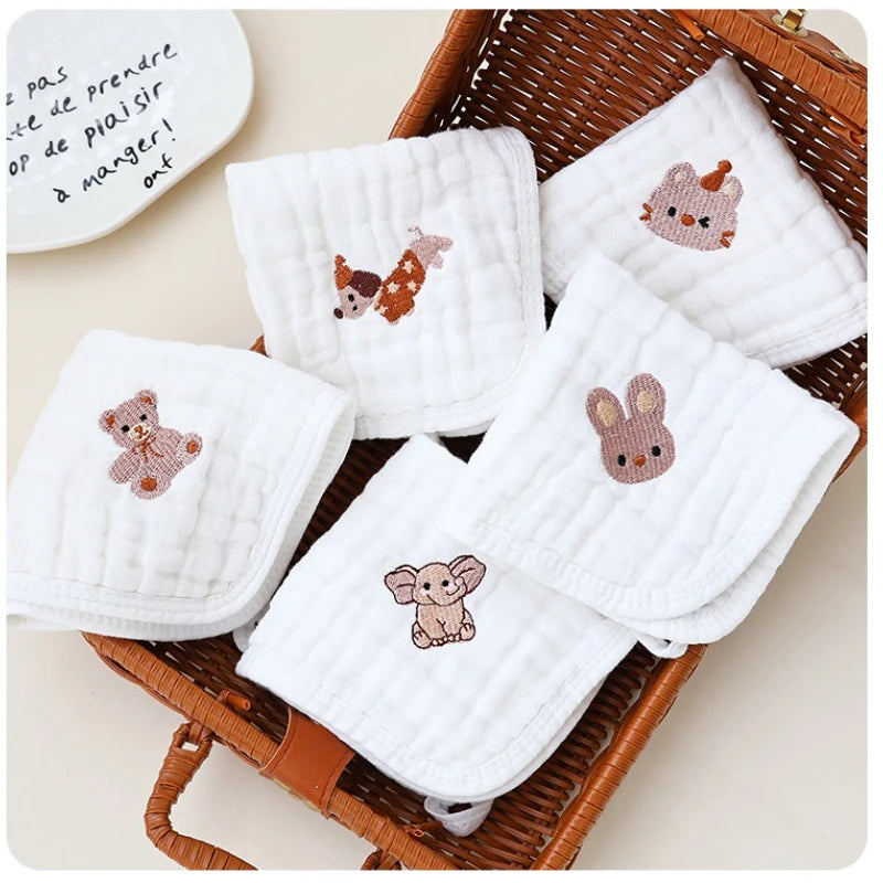 Ensemble de 5 serviettes de bain en coton pour bébé, douces et absorbantes, pour le visage et le bain de bébé. Accessoires pour nouveau-né.