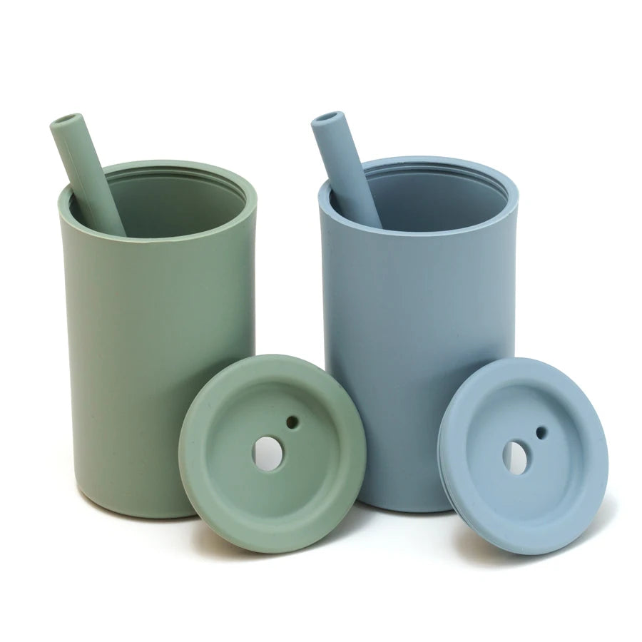 Gobelets d'apprentissage pour bébés, tasses à paille souple, biberons, vaisselle pour enfants, sans BPA, accessoires pour nouveau-nés.