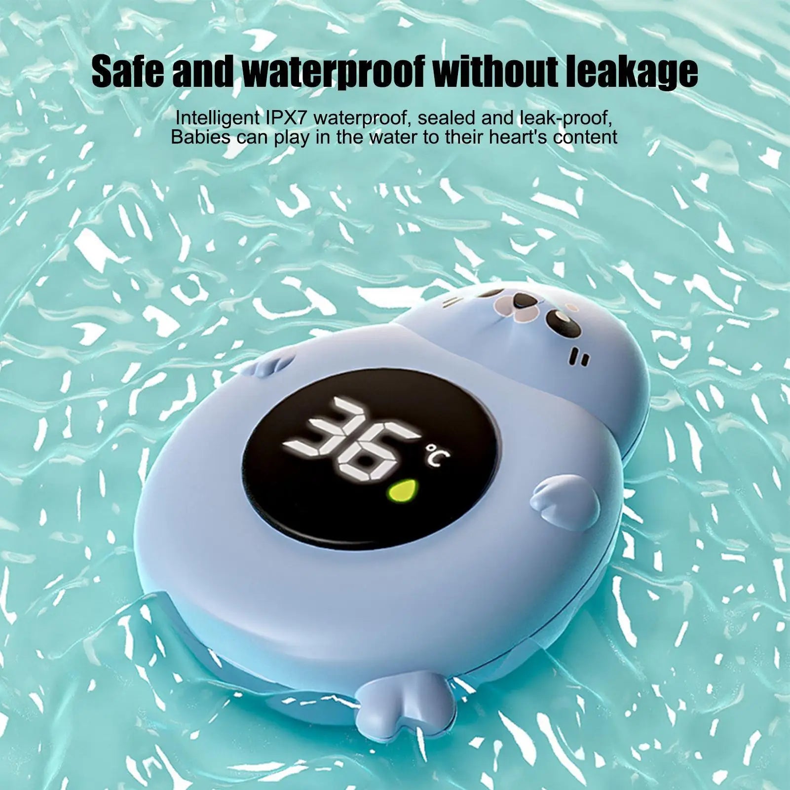 Thermomètre de bain pour bébé avec affichage numérique LED, indicateur de température de l'eau, tube de bain flottant, jouet de sécurité pour une utilisation quotidienne en famille