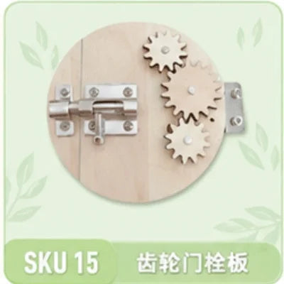 Accessoires Montessori de qualité supérieure pour tableau d'activités, jouets éducatifs sensoriels et de motricité fine | Kit d'activités en bois pour enfants d'âge préscolaire.