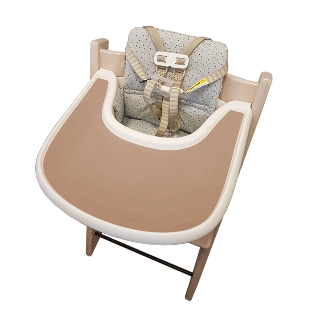 1 pièce - Tapis de table en silicone anti-trébuchement facile à nettoyer, tapis de repas pour bébé, plateau plat pour chaise haute.