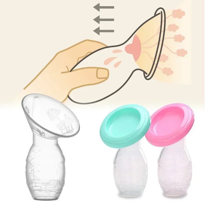Tire-lait manuel pour bébé, collecteur de lait maternel avec correction automatique, en silicone PP sans BPA.