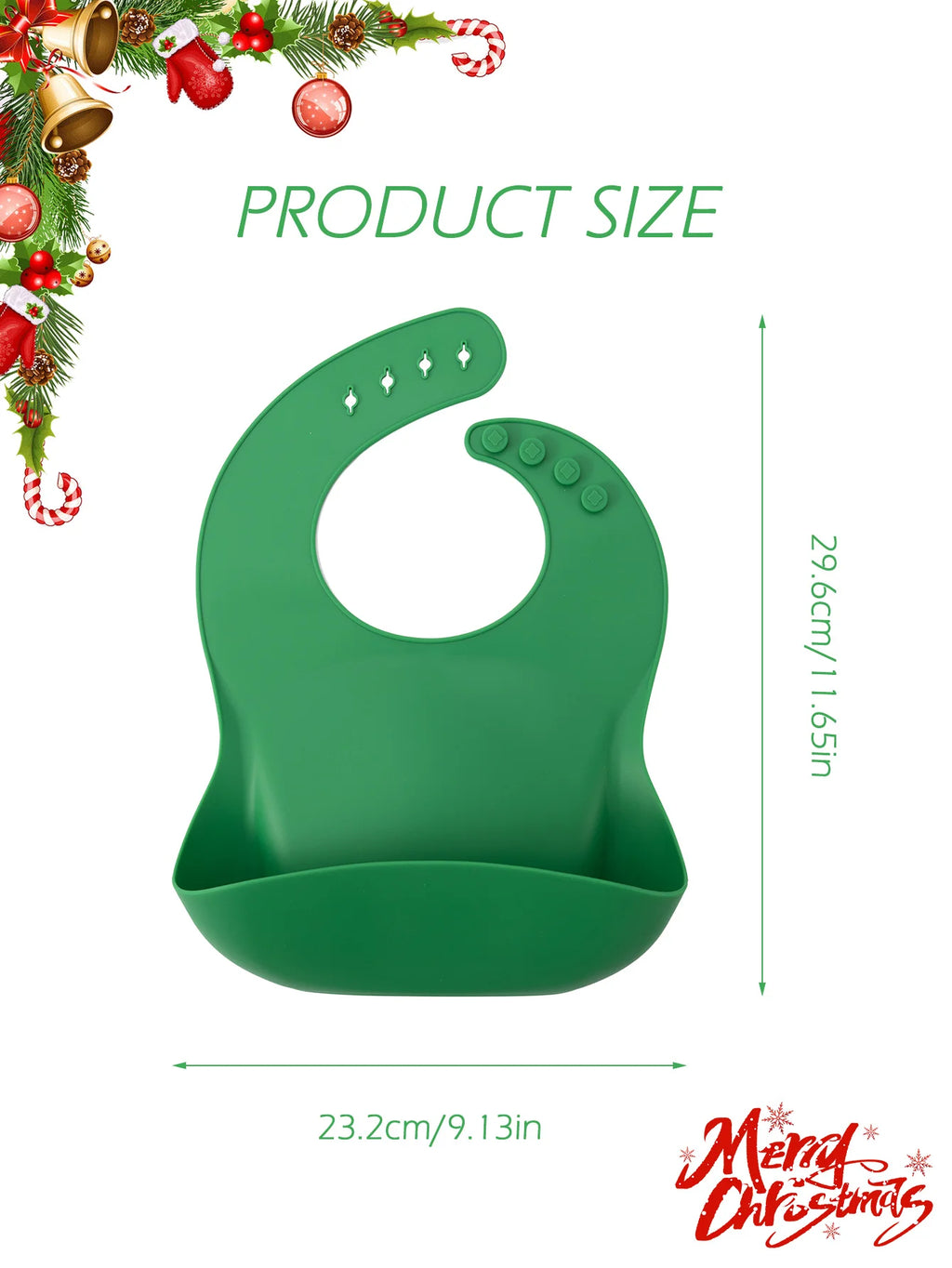 Bavoir bébé en silicone imperméable Color Kids (1 pièce) - Accessoire d'alimentation pour nouveau-né - Bavoir anti-bave - Cadeau de Noël pour bébé.