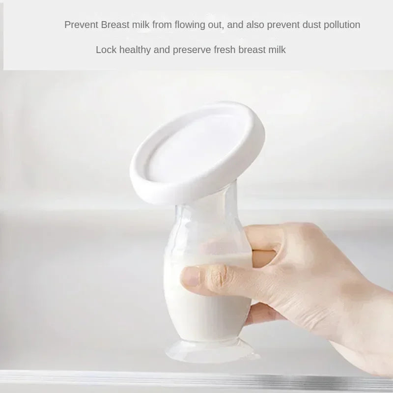 Tire-lait manuel pour l'allaitement, avec collecteur de lait automatique et système de correction automatique. Sans BPA.