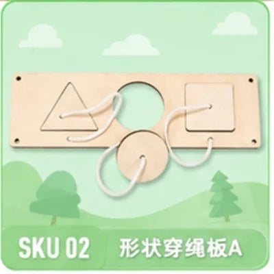 Accessoires Montessori de qualité supérieure pour tableau d'activités, jouets éducatifs sensoriels et de motricité fine | Kit d'activités en bois pour enfants d'âge préscolaire.