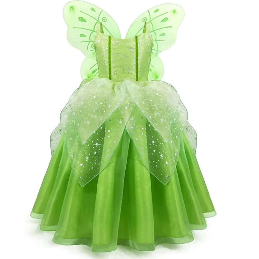 Girl Elsa Anna Dress Princess Costume Cinderella Dress Baby Halloween Ariel Carnival Clothes Kids Cosplay Clothes Party Clothing