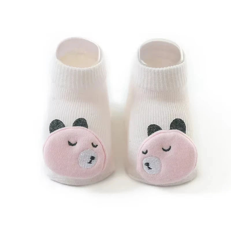 Chaussettes pour bébés filles et garçons, accessoires pour nouveau-nés, antidérapantes, motifs animaux, cadeaux pour enfants.