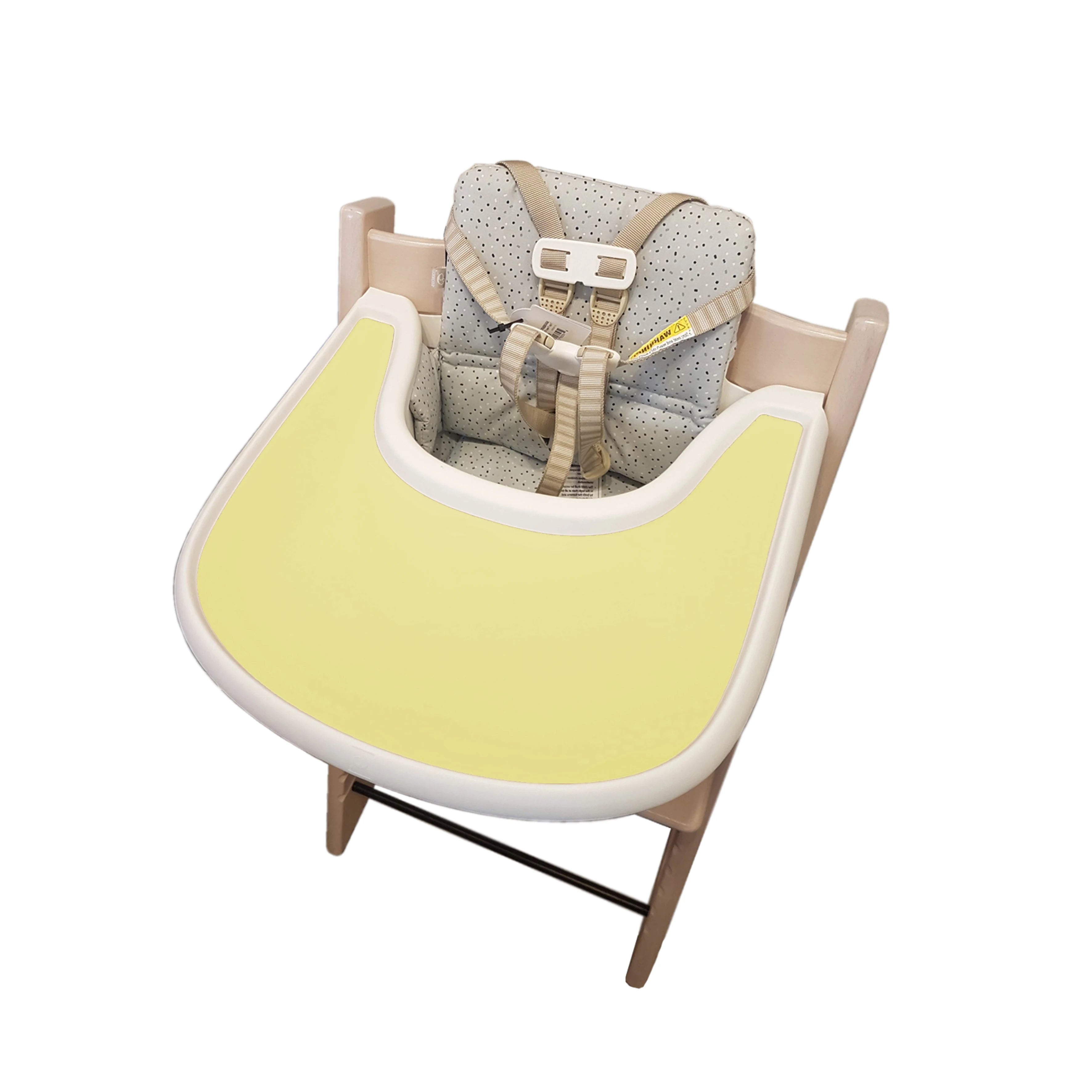 1 pièce - Tapis de table en silicone anti-trébuchement facile à nettoyer, tapis de repas pour bébé, plateau plat pour chaise haute.