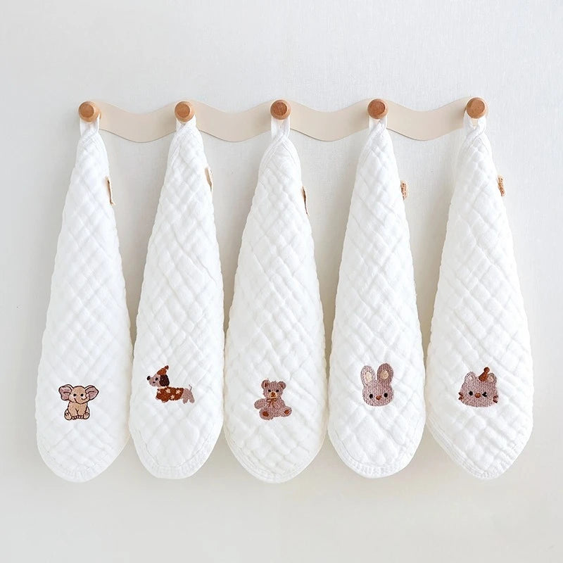 Ensemble de 5 serviettes de bain en coton pour bébé, douces et absorbantes, pour le visage et le bain de bébé. Accessoires pour nouveau-né.