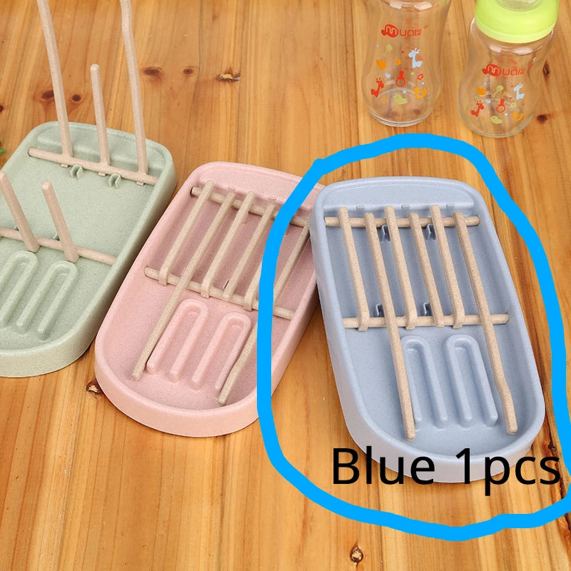 Séchoir à biberons en paille de blé, porte-gobelet, étagère amovible, nettoyage des sucettes, accessoires de rangement, étagère de séchage, nettoyage.