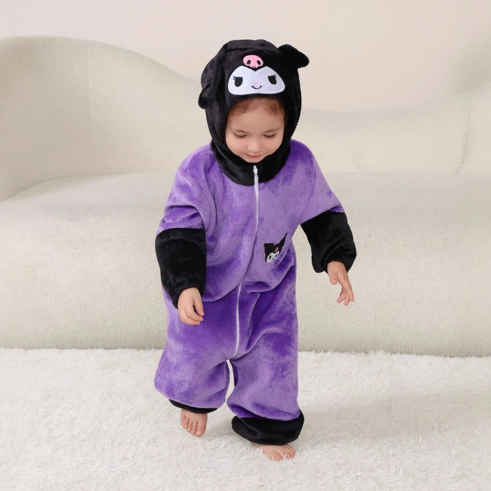 Kids Animal Onesie Kigurumi Baby Pijamas Cartoon Cosplay Costume Halloween Christmas Homewear Full Body Clothing for Infants