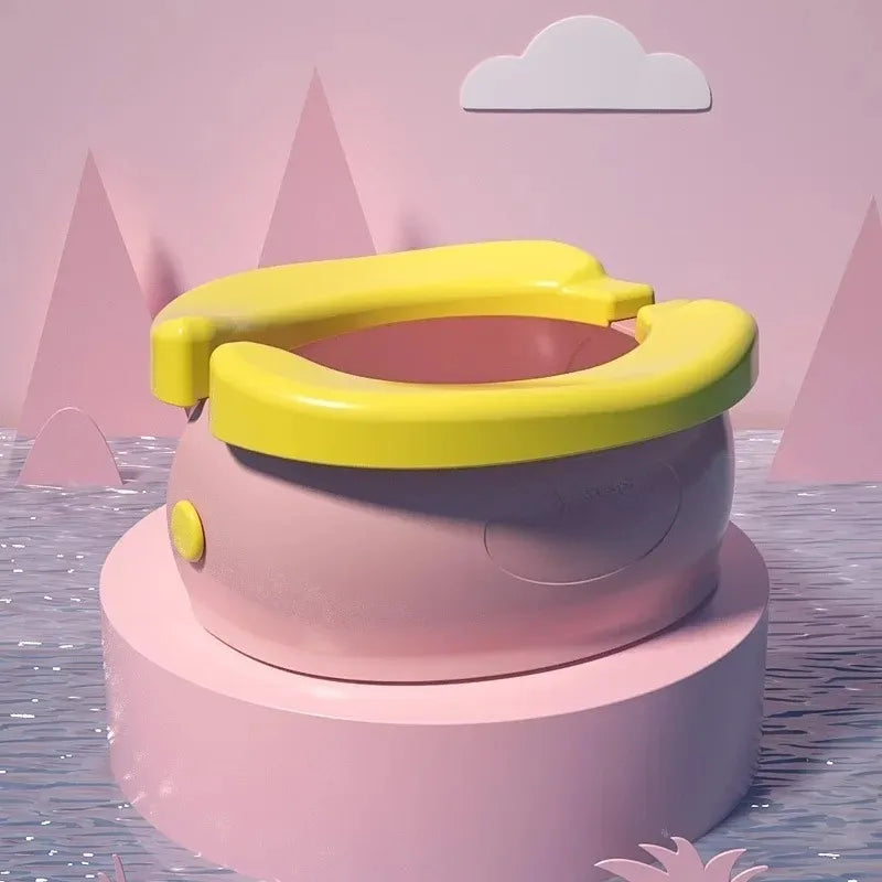 Siège de toilette pliable et portable pour l'apprentissage de la propreté, siège de toilette de voyage pour bébé, pot et urinoir multifonctionnels, pot de toilette léger.
