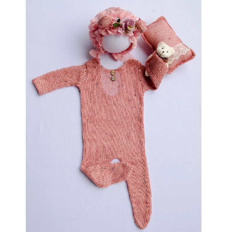 Newborn Photography Props  Newborn  Boy Girl Romper Hat Baby Romper Bodysuits Outfit  Photography  Props Clothing