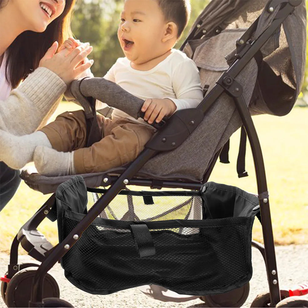Lot de 3 paniers de rangement universels pour poussette canne, en tissu Oxford, compatibles avec les poussettes bébé et les poussettes de voyage.
