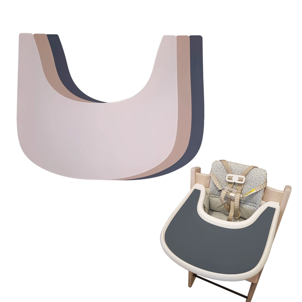 1 pièce - Tapis de table en silicone anti-trébuchement facile à nettoyer, tapis de repas pour bébé, plateau plat pour chaise haute.