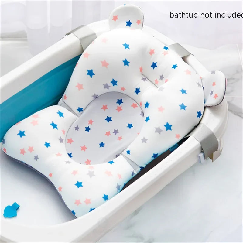 Tapis de bain antidérapant pour bébé, coussin de soutien et de sécurité pour nouveau-né, oreiller doux en forme d'animal, accessoires de soin.