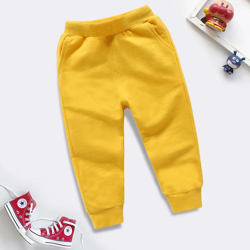 2025 kids jogging pants autumn boys sweatpants cotton children trousers casual sports clothing for baby girls