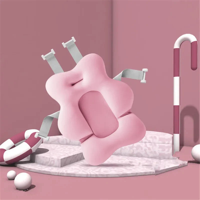 Tapis de bain antidérapant pour bébé, coussin de soutien et de sécurité pour nouveau-né, oreiller doux en forme d'animal, accessoires de soin.