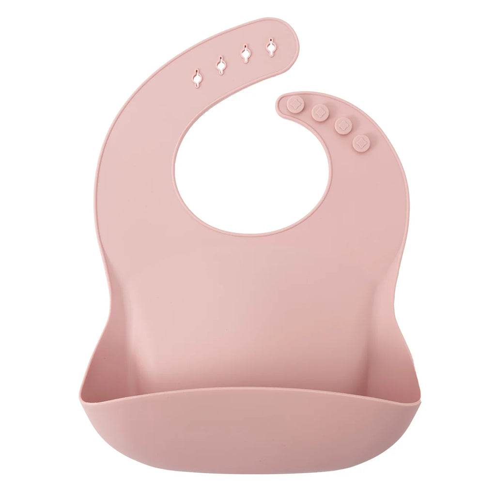 Bavoir bébé en silicone imperméable Color Kids (1 pièce) - Accessoire d'alimentation pour nouveau-né - Bavoir anti-bave - Cadeau de Noël pour bébé.