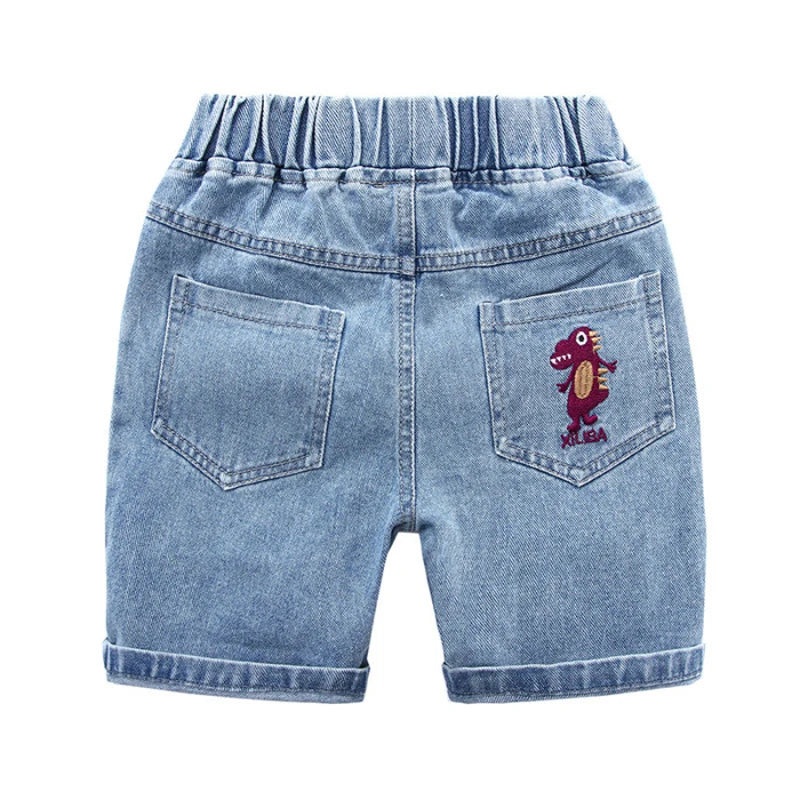 IENENS Short en jean décontracté pour bébé garçon et fille, vêtements d'été pour enfants, shorts courts, vêtements pour garçons de 2 à 8 ans, shorts en jean amples pour garçon.