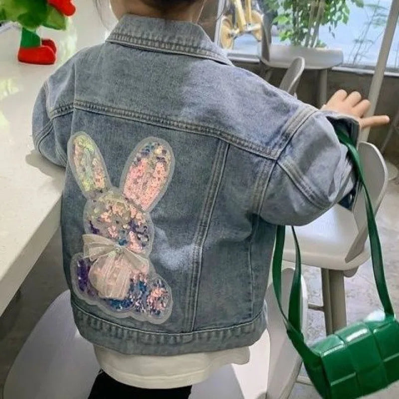 Manteau en jean pour bébé fille, veste mode enfant, printemps, vêtements décontractés, automne, adolescents, ample, boutons, 2-10 ans